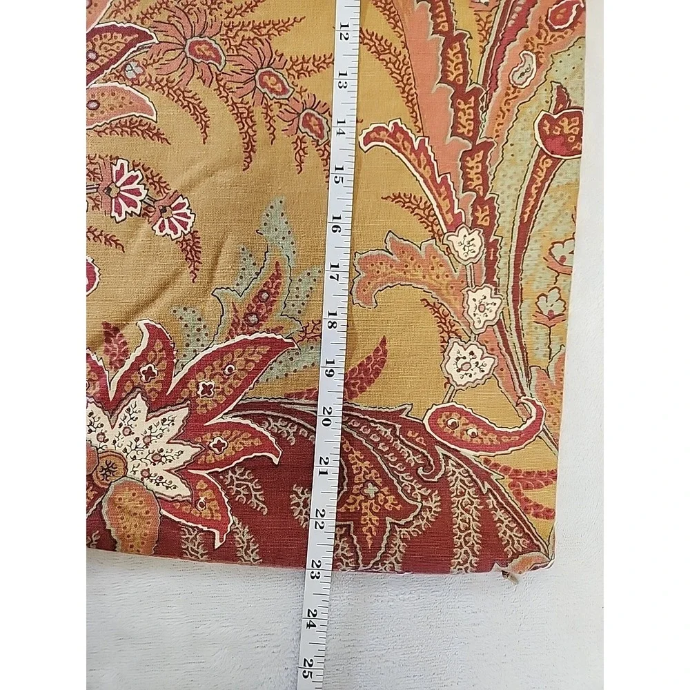 Pottery Barn Madeline Palampore Euro Sham 24x24 Linen Blend NWOT Floral‎